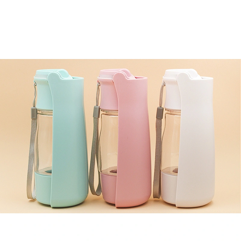 Dog Water Bottle Foldable Dog Water Dispenser for Walking Dog Waste Bag Portable collapsible Pet Water Bottle for Travel