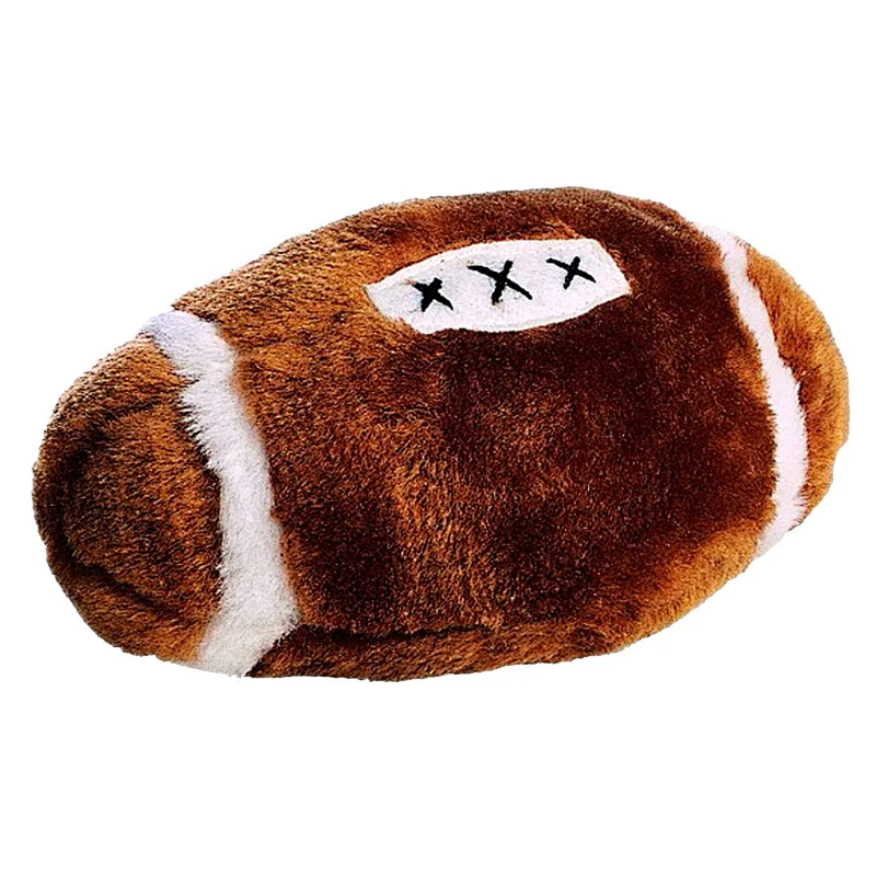 Plush Football Dog Toy