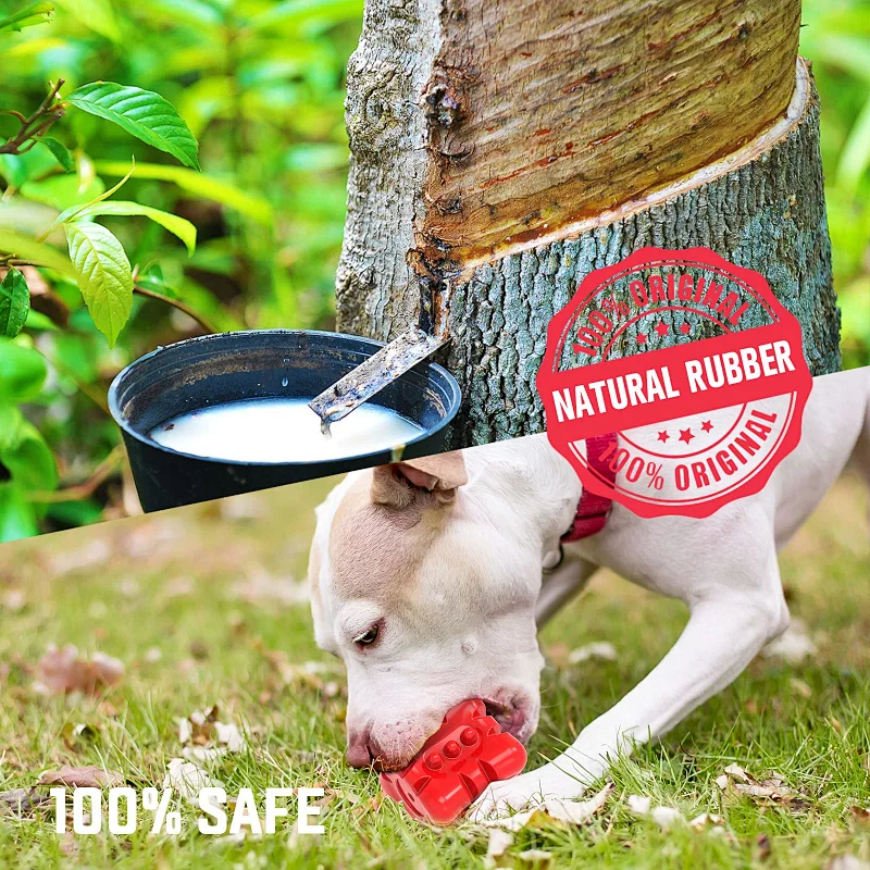 Dog Squeaky Toys Almost Indestructible Tough Durable Dog Toys Dog chew Toys for Large Dogs Aggressive chewers Stick Toys Puppy Chew Toys with Non-Toxic Natural Rubber