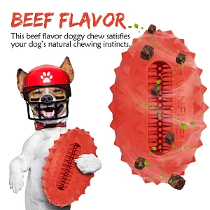 Dog Squeaky Toys Almost Indestructible Tough Durable Dog chew Toys for Large Dogs Aggressive chewers Breed Stick Puppy Toys with Non-Toxic Natural Rubber