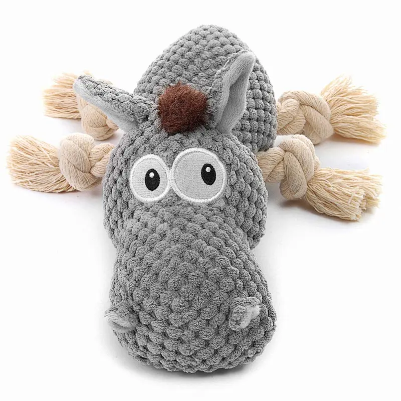 Stuffed Dog Toys, Tug of War Plush Dog Toy for Large Breed, Cute Donkey Squeaky Dog Toys, Dog Chew Toys for Puppy, Small, Middle, Big Dogs
