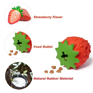 Dog Puzzle Toys, Rubber Dog Chew Toys,Treat Food Dispensing Dog Toys for Teeth Cleaning, IQ Treat Ball Toy, Interactive Dog Enrichment Toys