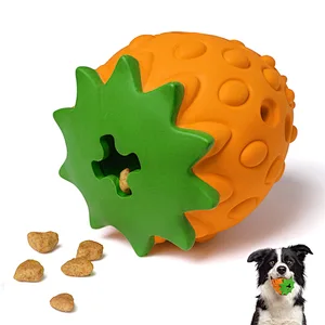 Dog Puzzle Toys, Rubber Dog Chew Toys,Treat Food Dispensing Dog Toys for Teeth Cleaning, IQ Treat Ball Toy, Interactive Dog Enrichment Toys