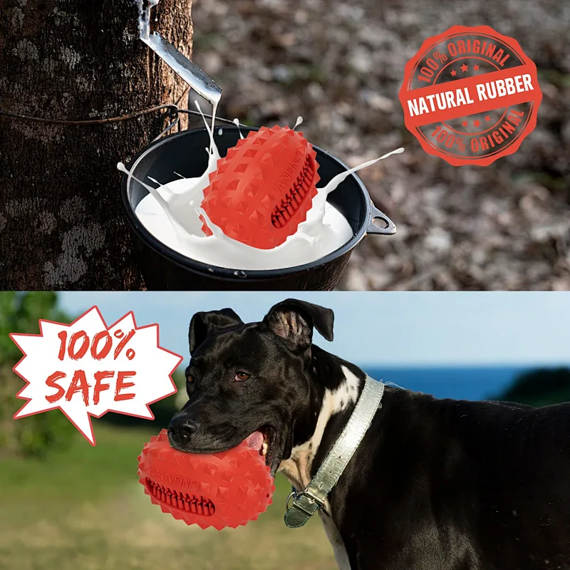 Dog Squeaky Toys Almost Indestructible Tough Durable Dog chew Toys for Large Dogs Aggressive chewers Breed Stick Puppy Toys with Non-Toxic Natural Rubber