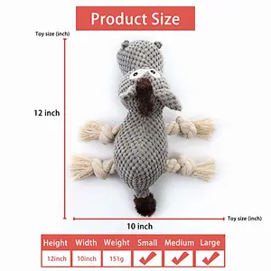 Stuffed Dog Toys, Tug of War Plush Dog Toy for Large Breed, Cute Donkey Squeaky Dog Toys, Dog Chew Toys for Puppy, Small, Middle, Big Dogs