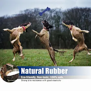 Dog Toys for Aggressive Chewers Tough Dog Chew Toys for Large Medium Dogs Breed Natural Rubber Spring Texture Pattern