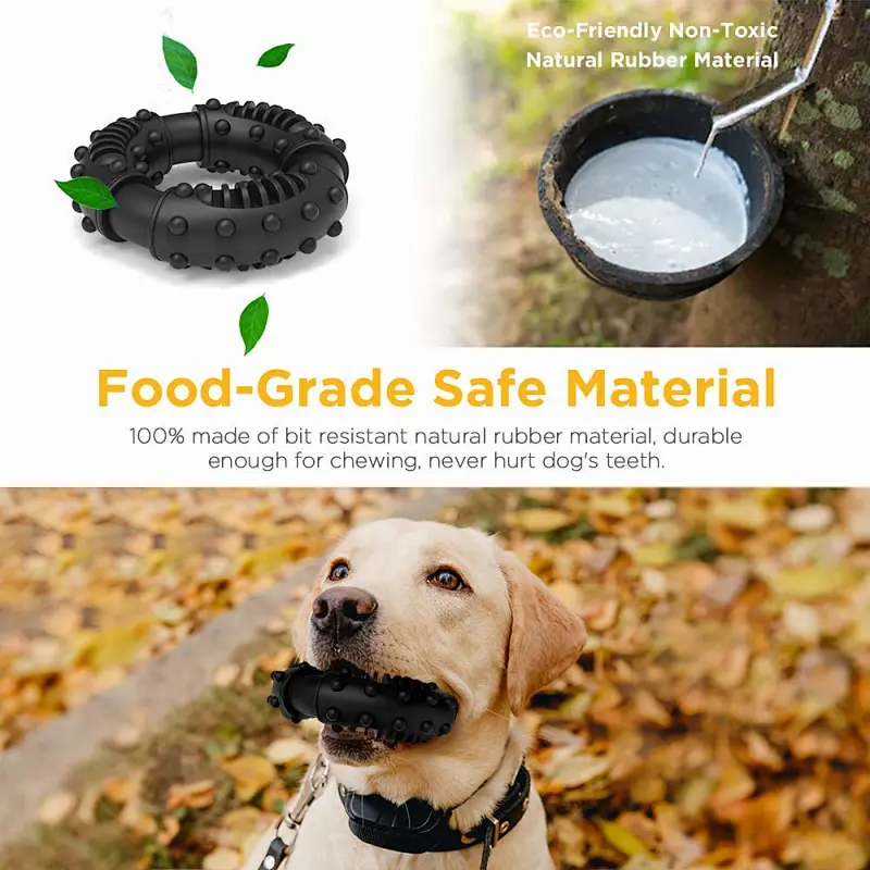 Tough Indestructible Best Rubber Puppy Teething Toy Keep Dogs from Anxiety Boredom