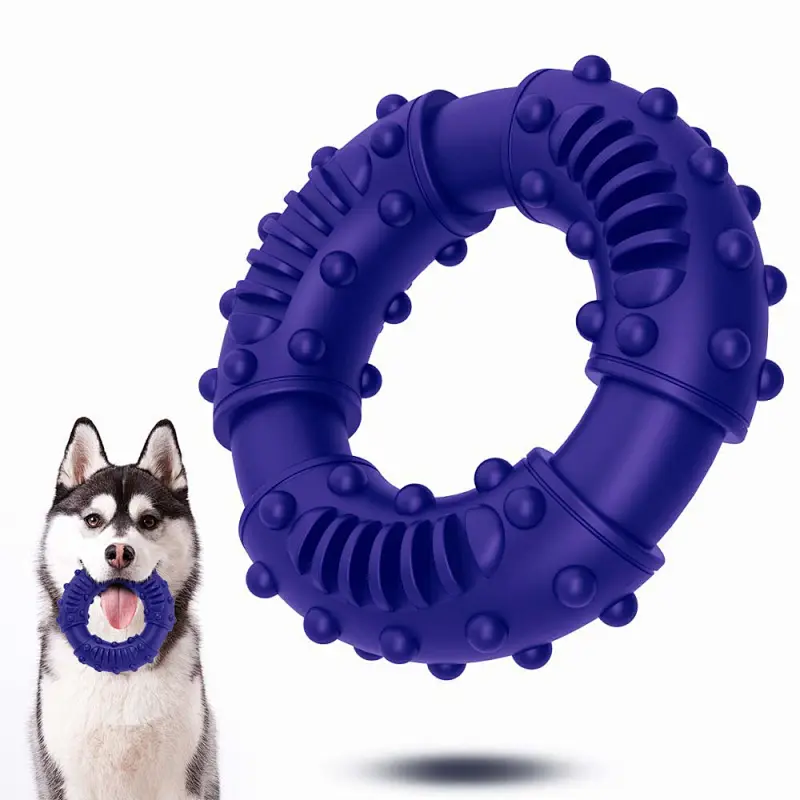 Tough Indestructible Best Rubber Puppy Teething Toy Keep Dogs from Anxiety Boredom