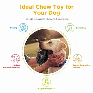 Tough Indestructible Best Rubber Puppy Teething Toy Keep Dogs from Anxiety Boredom