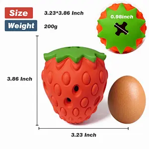 Dog Puzzle Toys, Rubber Dog Chew Toys,Treat Food Dispensing Dog Toys for Teeth Cleaning, IQ Treat Ball Toy, Interactive Dog Enrichment Toys