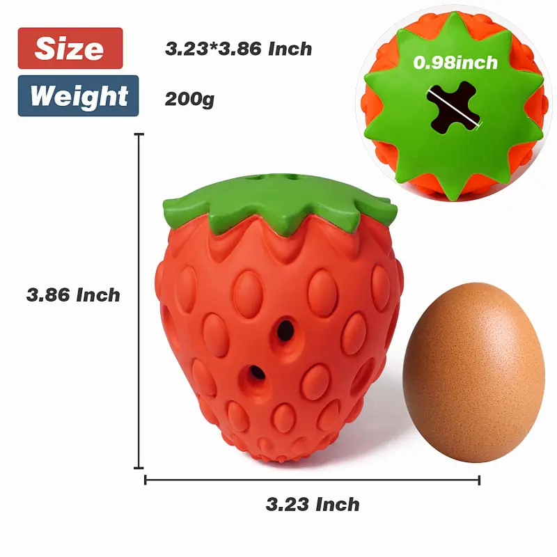 Dog Puzzle Toys, Rubber Dog Chew Toys,Treat Food Dispensing Dog Toys for Teeth Cleaning, IQ Treat Ball Toy, Interactive Dog Enrichment Toys