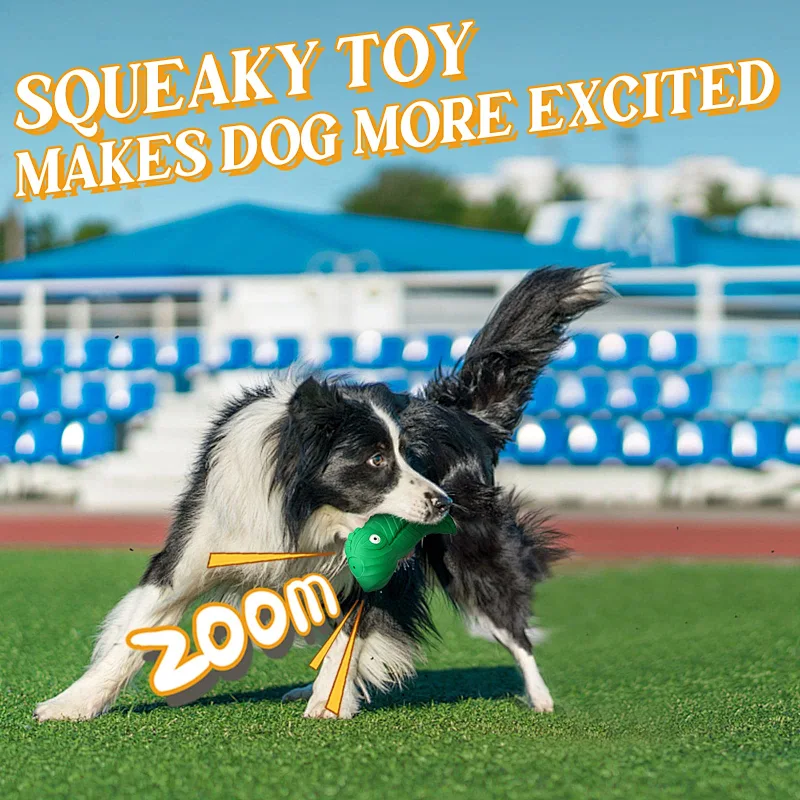 Sugelary Squeaky Dog Toys for Aggressive Chewer Large Medium Breed Dog, Indestructible Tough Durable Dog Chew Toys with Non-Toxic Natural Rubber (Toucan)