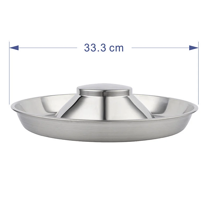 OEM logo customize Slow Eating stainless steel Dog Bowl Pet animal Feeder Bowl Healthy Metal Pet Slow Bowl for Dogs
