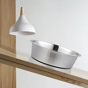 Cheap price Wholesale Pet Food Water Bowl Cat Stainless Steel Metal Dog Bowl
