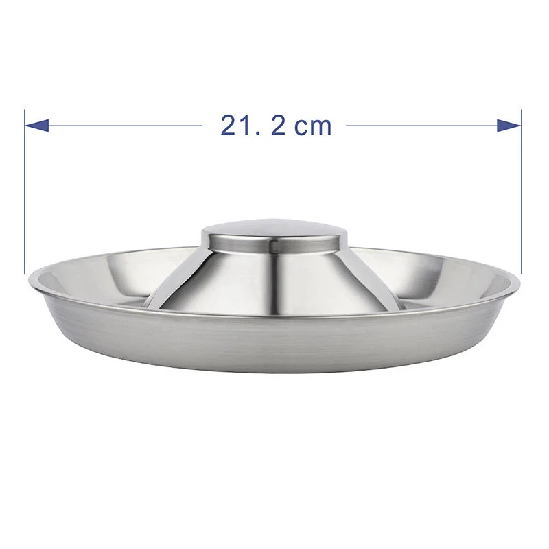 OEM logo customize Slow Eating stainless steel Dog Bowl Pet animal Feeder Bowl Healthy Metal Pet Slow Bowl for Dogs