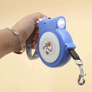 Pet Supplies LED Lights Automatic Pet Traction Rope Durable Retractable 5m Dog Leash