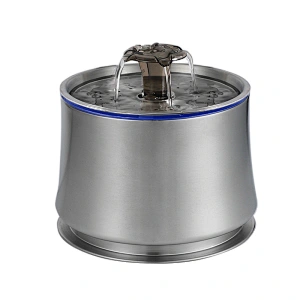 Pet Cat Water Fountain Stainless Steel Automatic Cat Water Dispenser Feeder Bowl LED Light Dog Cat Drinking Feeder