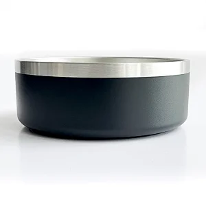 32/64oz Eco Friendly Food Grade Double Wall Stainless Steel Pet Bowl Custom LOGO