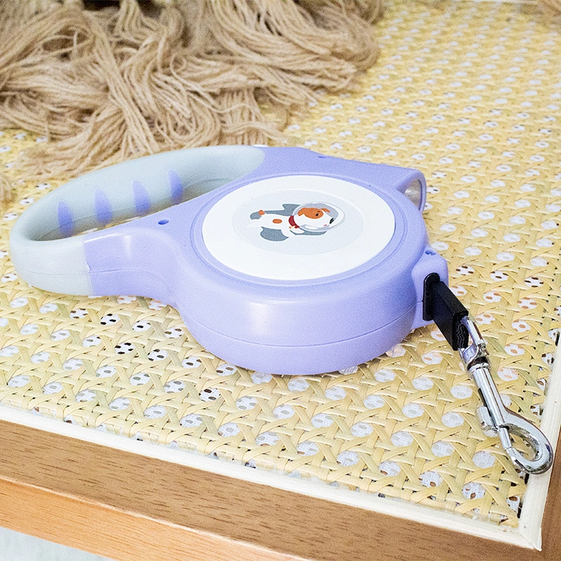 Pet Supplies LED Lights Automatic Pet Traction Rope Durable Retractable 5m Dog Leash