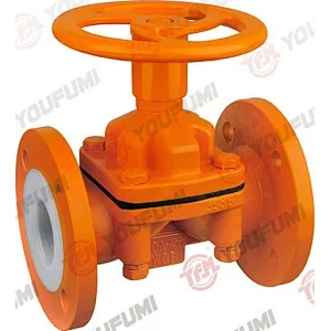 PFA LINED DIAPHRAGM VALVE