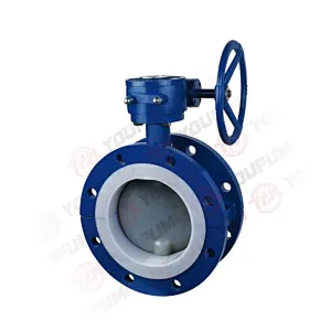 Fluorine-lined Flange Butterfly Valve
