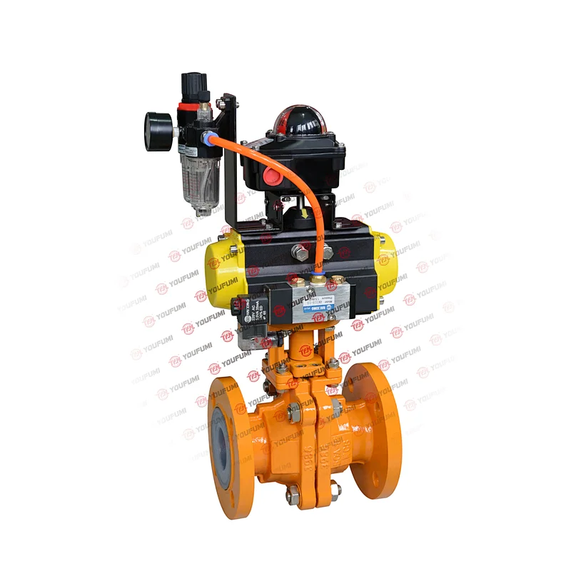 Actuated PFA Lined Ball Valve
