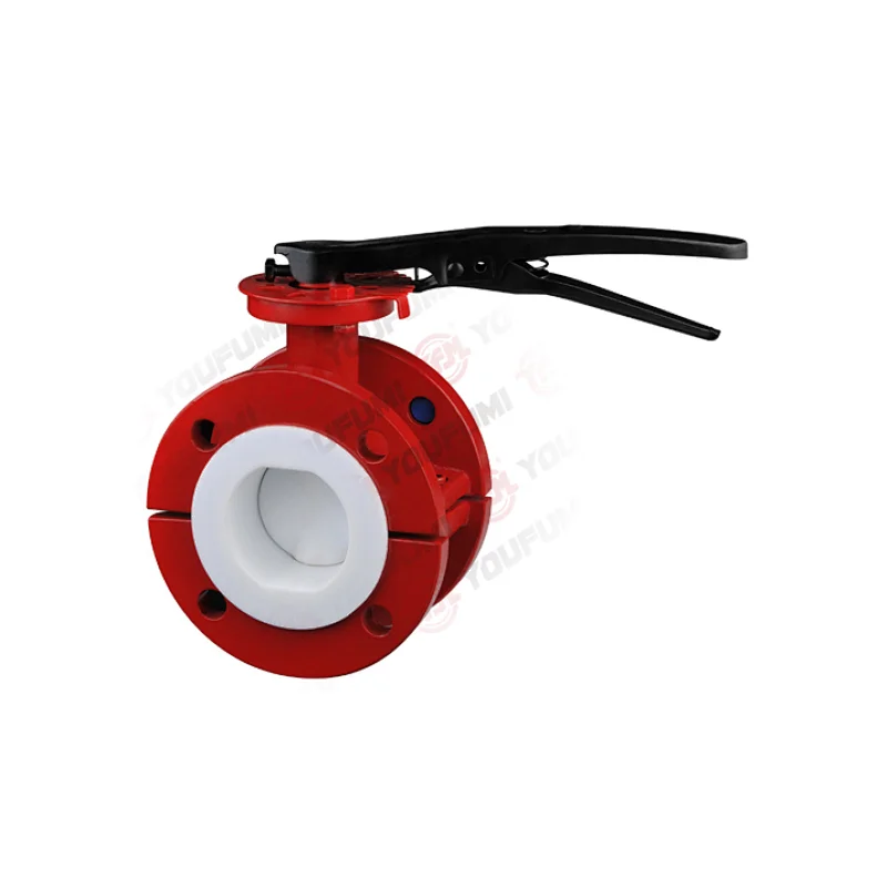 Fluorine-lined Flange Butterfly Valve