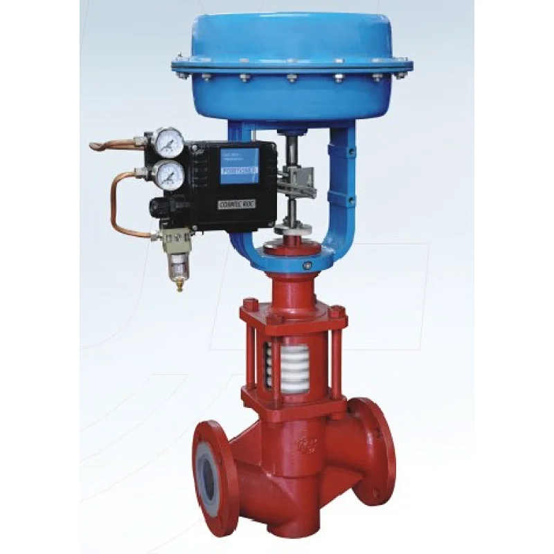 Actuated PFA Lined globe valve