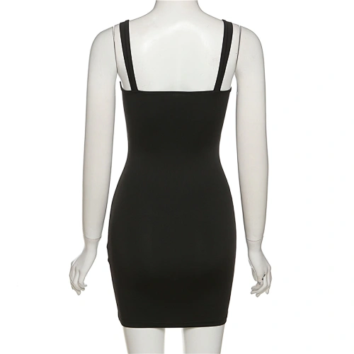 spaghetti strap dress rhinestone dress manufacturer