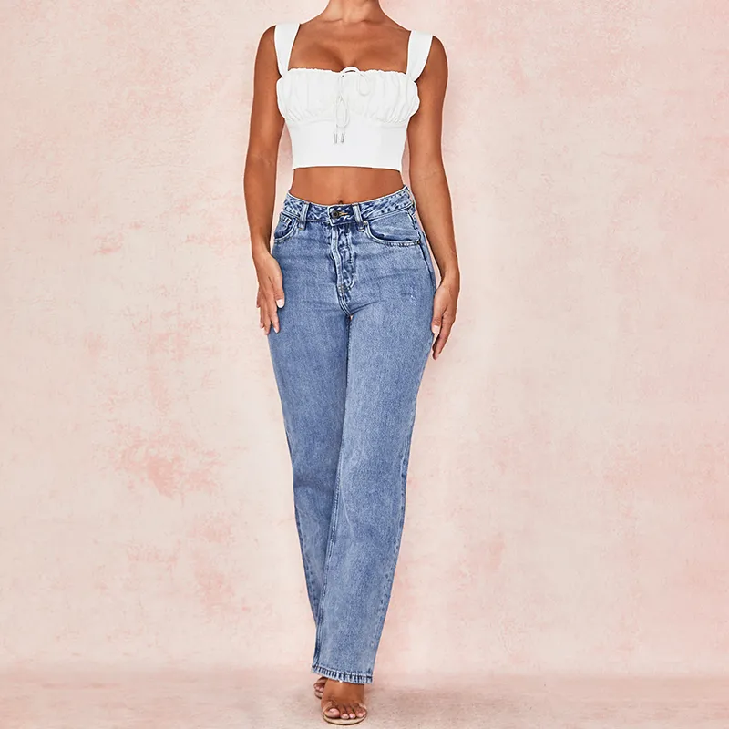 fashion high waist jeans manufacturer