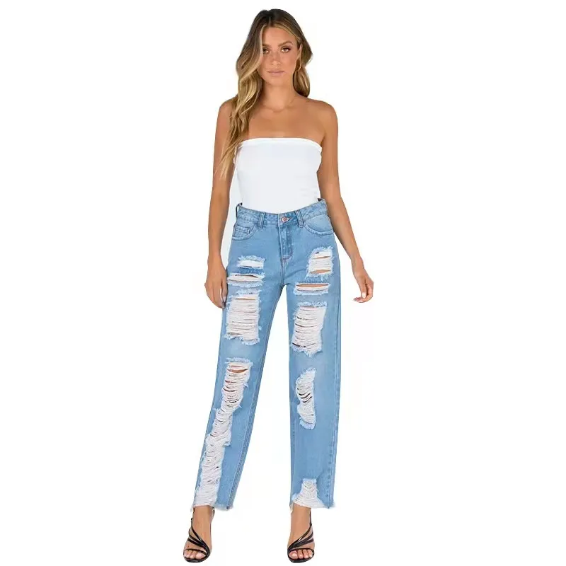 ripped washed jeans manufacturer