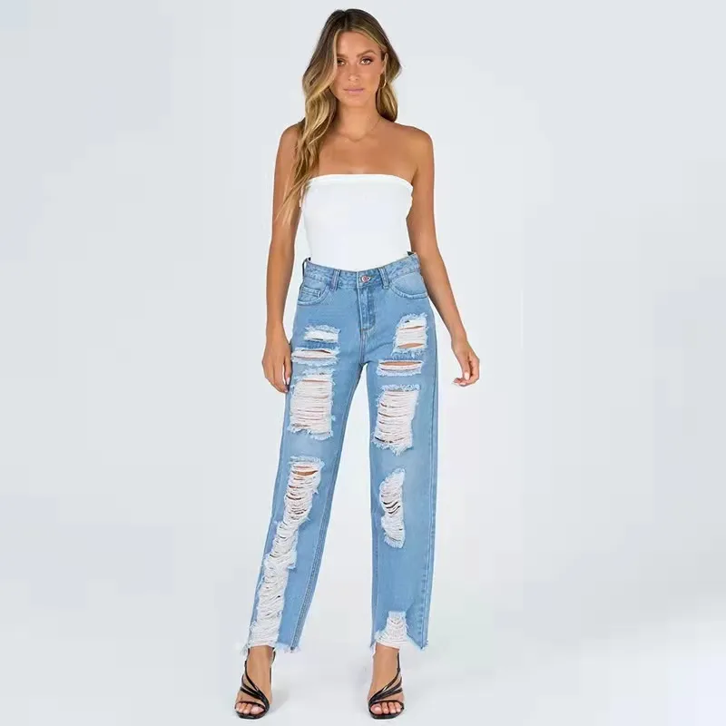 ripped washed jeans manufacturer