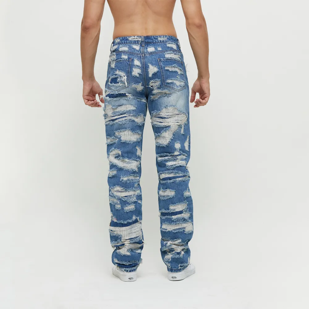 blue ripped jeans manufacturer