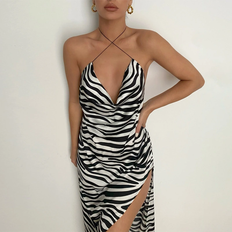 zebra print maxi dress bandage dress manufacturer
