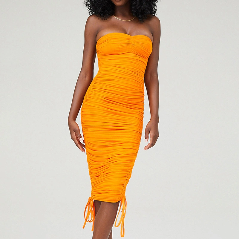 ruched bodycon dress midi manufacturer