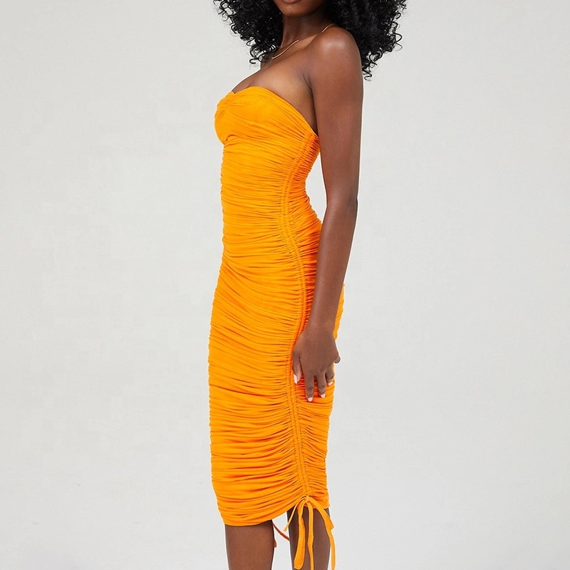 ruched bodycon dress midi manufacturer