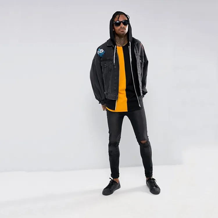 oversized vintage tee patchwork t shirts manufacturer