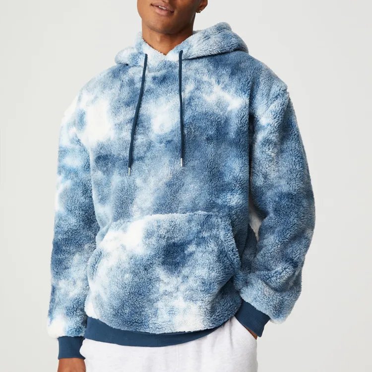 tie dye fur hoodies manufacturer