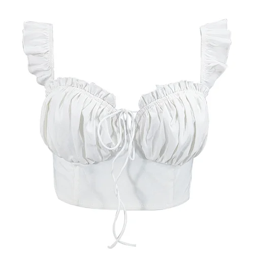 ruffles crop tops manufacturer