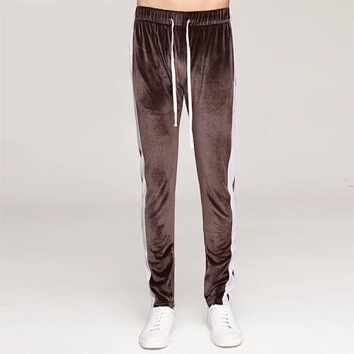 velour stripe joggers manufacturer