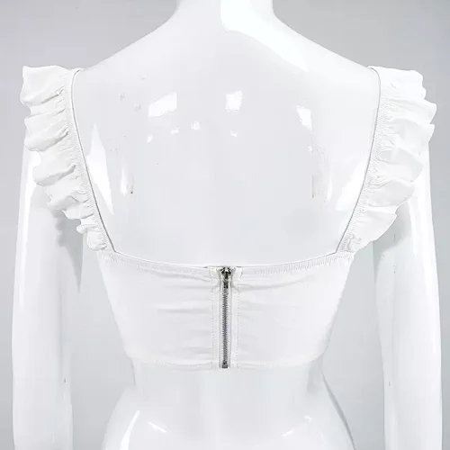 ruffles crop tops manufacturer