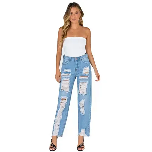 ripped washed jeans manufacturer