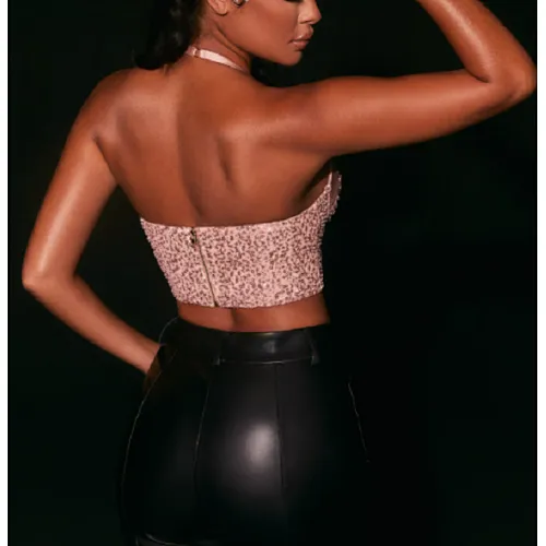 bustier tops halter sequin corsets manufacturer