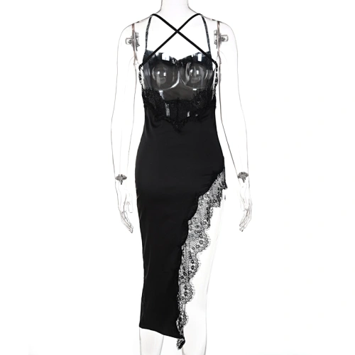 prom dress satin lace mini dress manufacturer