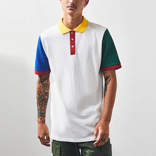 Fashion Short Sleeve 100% Cotton High Quality Cotton Young Men Polo T Shirt