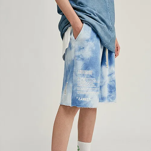 tie dye sweat shorts manufacturer