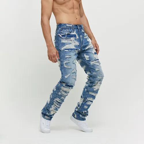 blue ripped jeans manufacturer