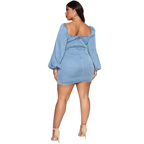 sexy plus size dress hip wrapped dress manufacturer