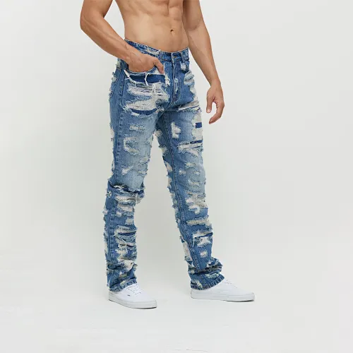 blue ripped jeans manufacturer
