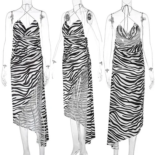 zebra print maxi dress bandage dress manufacturer